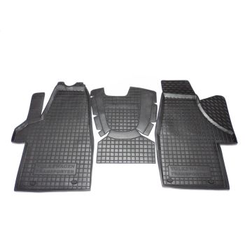 Коврики в салон для Volkswagen T5 Transporter 2010- (1+1), резиновые (AVTO-Gumm)