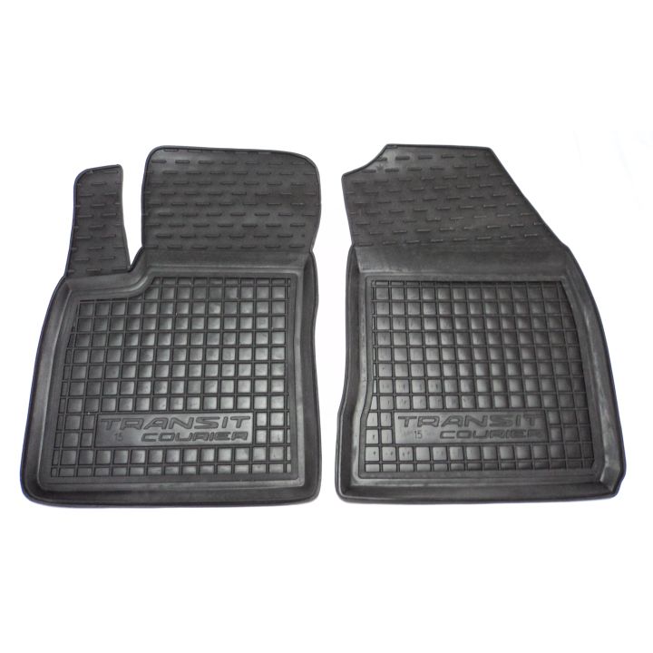Коврики в салон для Ford Transit Courier 2014- (1+1) резиновые, (AVTO-Gumm)