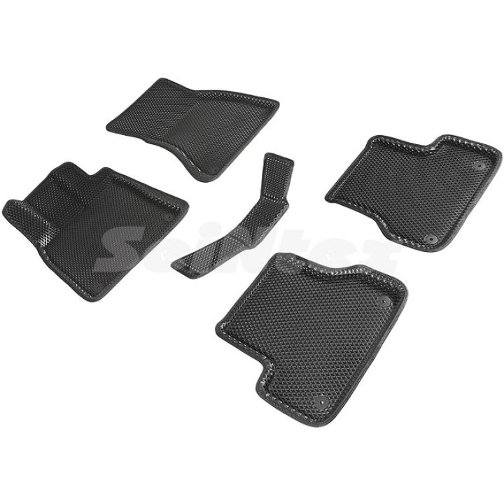 Коврики в салон 3d EVA для Audi Q7 '05-14, черные (Seintex)