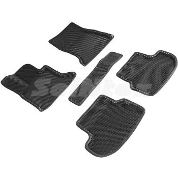 Коврики в салон 3d EVA для BMW X5 F15 '14-18, черные (Seintex)