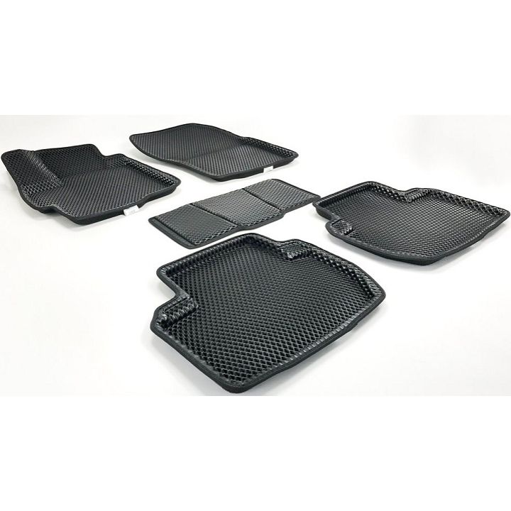Коврики в салон 3d EVA для Mitsubishi Outlander '12-, черные (Seintex)