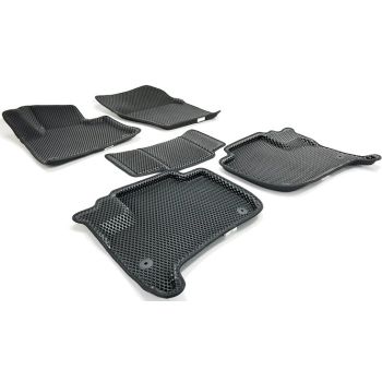 Килимки в салон 3d EVA для Porsche Cayenne '10-17, чорні (Seintex)