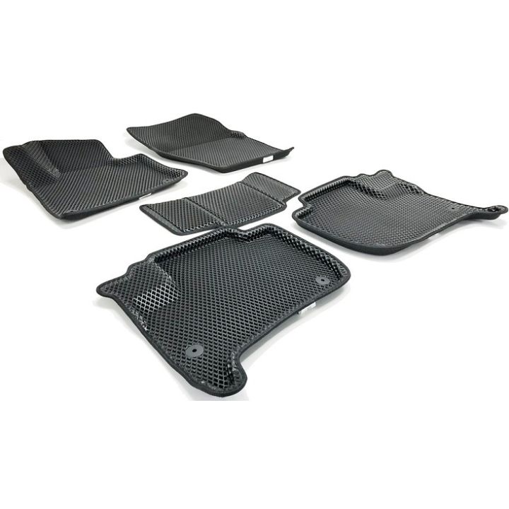Коврики в салон 3d EVA для Porsche Cayenne '10-17, черные (Seintex)