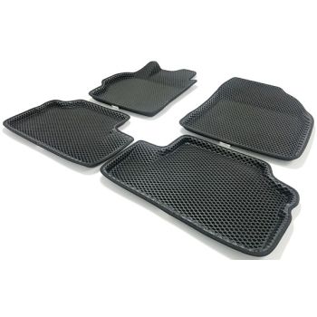 Коврики в салон 3d EVA для Toyota Corolla 2007-2012, черные (Seintex)