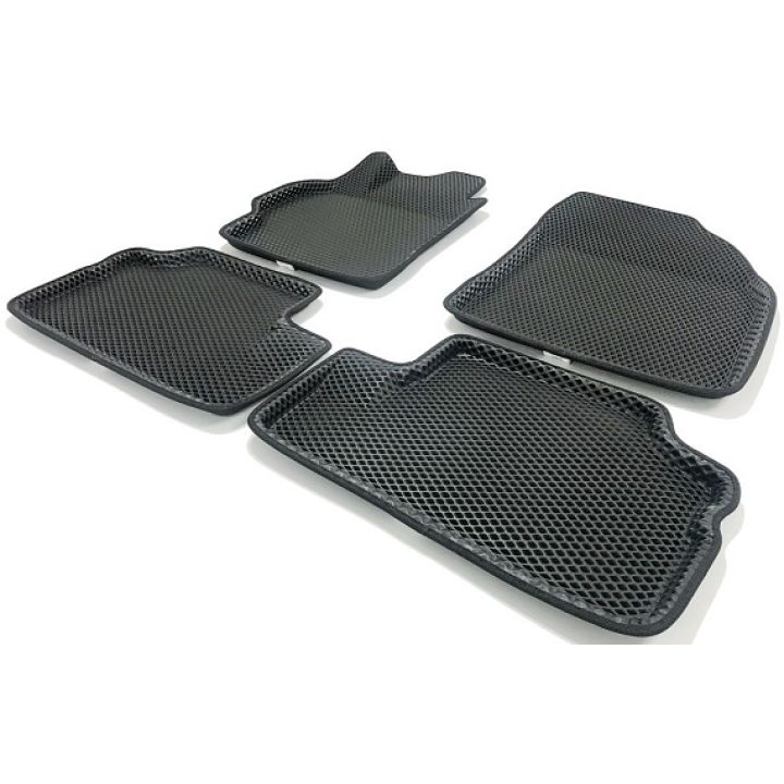 Коврики в салон 3d EVA для Toyota Corolla 2007-2012, черные (Seintex)