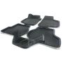 Коврики в салон 3d EVA для Volkswagen Golf 6 '09-12, черные (Seintex)