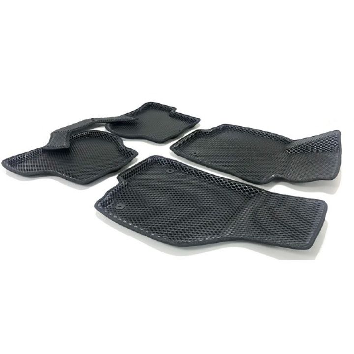 Коврики в салон 3d EVA для Volkswagen Golf 6 '09-12, черные (Seintex)