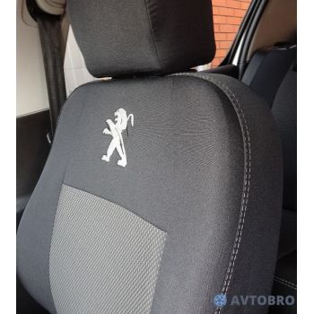 Авточехлы для салона Peugeot 107, хетчбек '05-09 (Элегант)