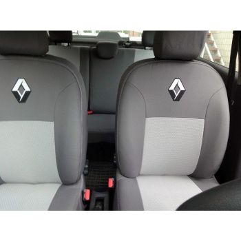 Авточехлы для салона Renault Trafic '15-, 1+2 (Элегант)