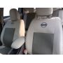 Авточехлы для салона Nissan Micra '10-17 с цельной спинкой (Элегант)
