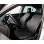 Авточехлы для салона из экокожи для Chevrolet Cruze '09-16, ромб черные (Seintex)