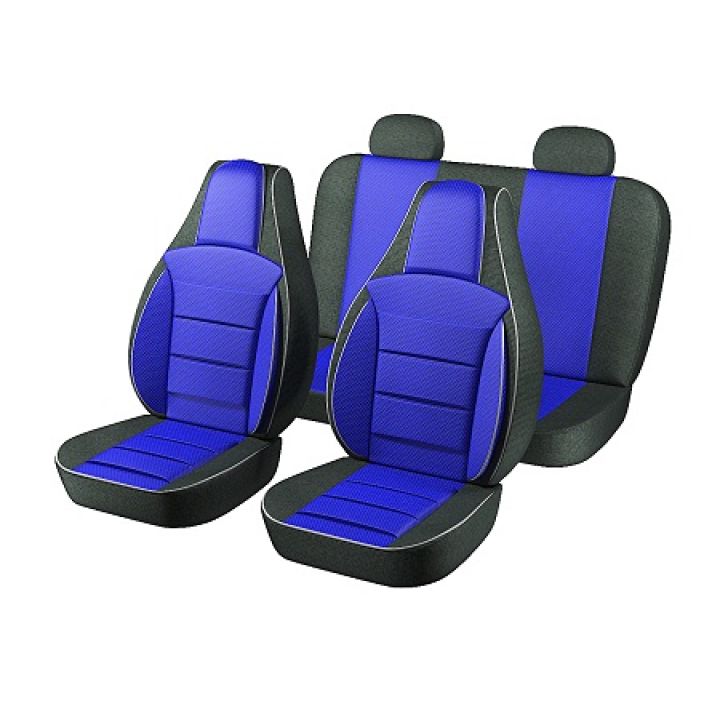 Авточехлы для салона Daewoo Lanos / Sens '98-, синий (Пилот)