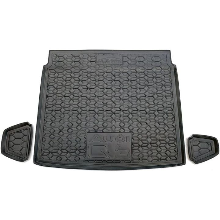 Коврик в багажник для Audi Q3 '19- нижняя полка, полиуретановый (AVTO-Gumm)