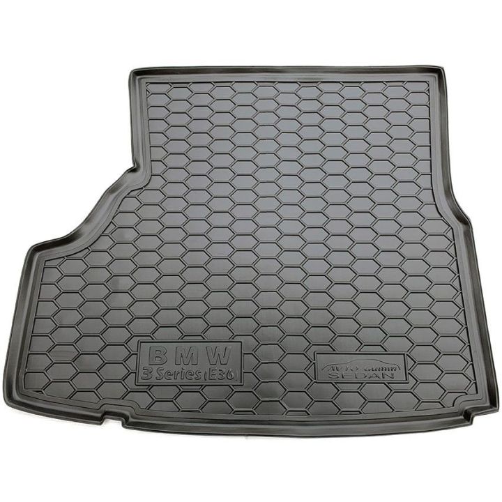 Коврик в багажник для BMW E36 3-серия 1990- седан, полиуретановый (AVTO-Gumm)