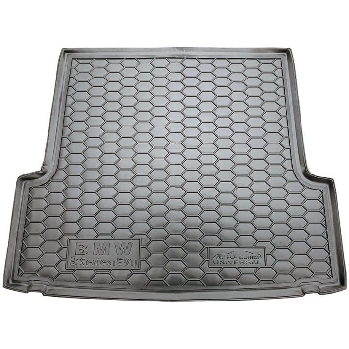 Коврик в багажник для BMW E91 3-серия 2005-2013 универсал, полиуретановый (AVTO-Gumm)