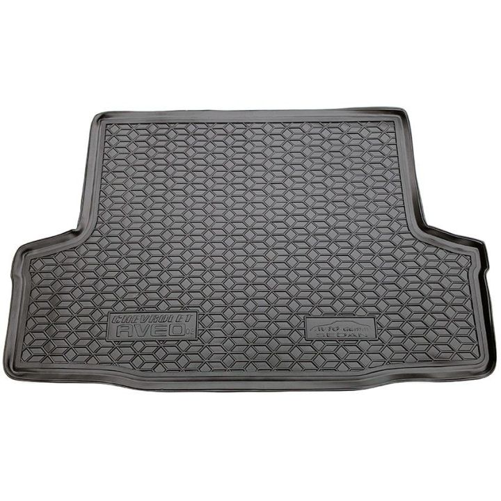 Коврик в багажник для Chevrolet Aveo 2002- седан, полиуретановый (AVTO-Gumm)