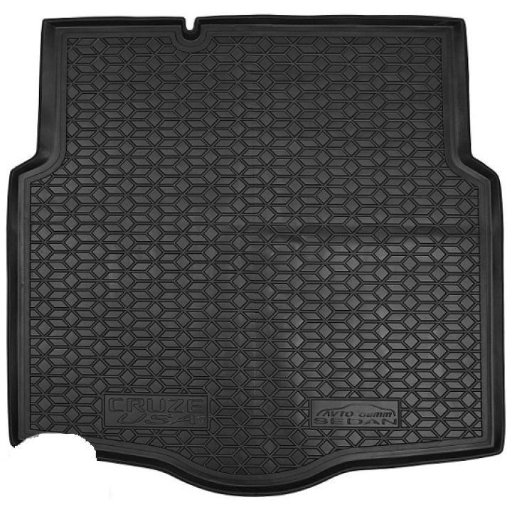 Коврик в багажник для Chevrolet Cruze '09- Америка седан, полиуретановый (AVTO-Gumm)