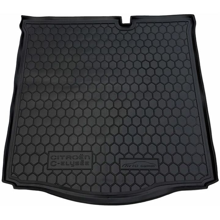 Коврик в багажник для Citroen C-Elysee '13-, полиуретановый (AVTO-Gumm)