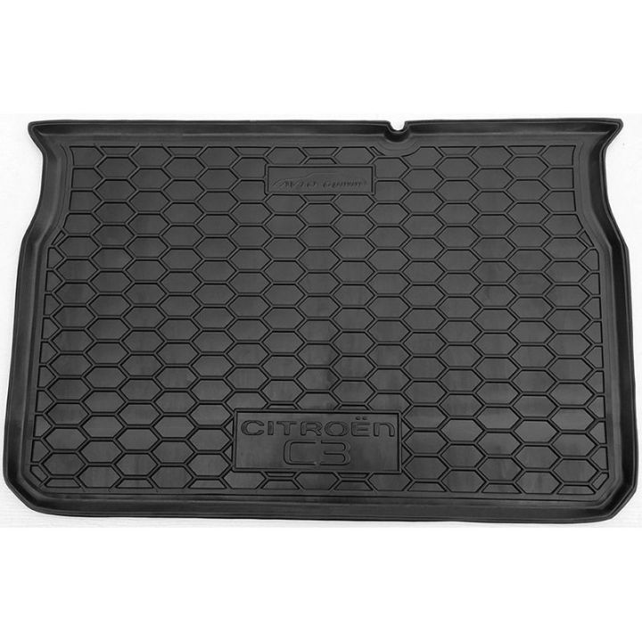 Коврик в багажник для Citroen C-3 2017-, полиуретановый (AVTO-Gumm)