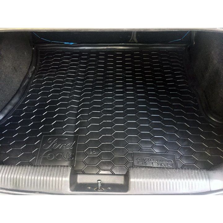 Коврик в багажник для Ford Focus 1998-, седан, полиуретановый (AVTO-Gumm)