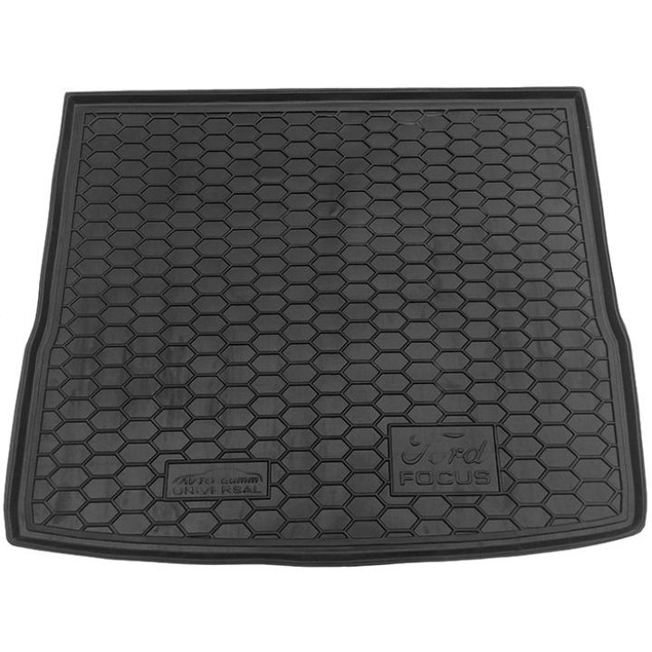 Коврик в багажник для Ford Focus 2005-, универсал, полиуретановый (AVTO-Gumm)