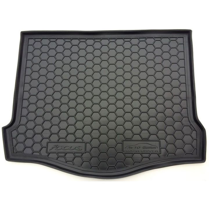 Килимок в багажник для Ford Focus III '11- хетчбек з докаткой, поліуретановий (AVTO-Gumm)