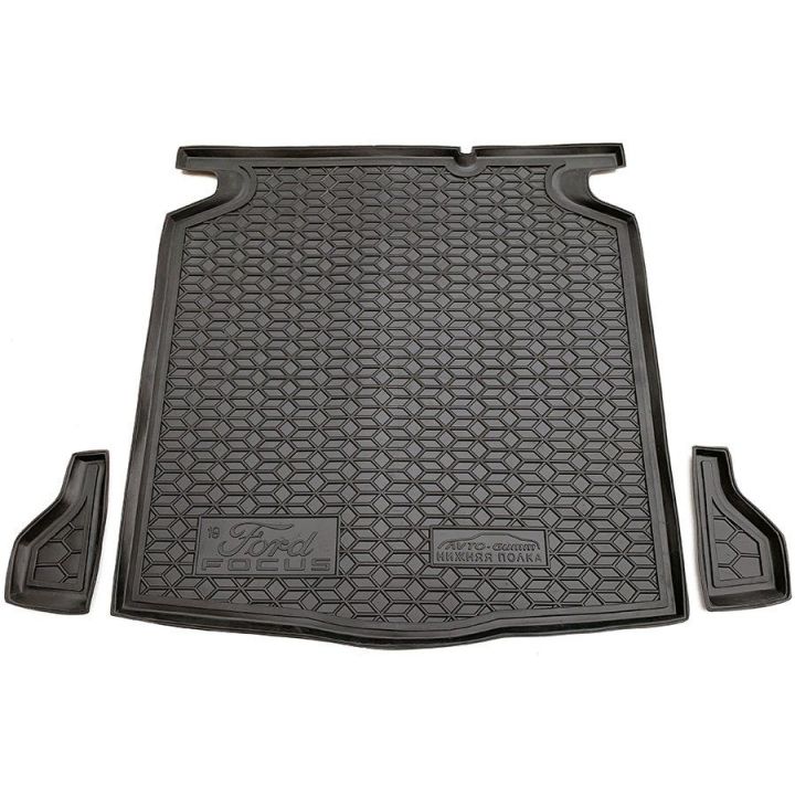 Коврик в багажник для Ford Focus 2019- универсал нижняя полка, полиуретановый (AVTO-Gumm)