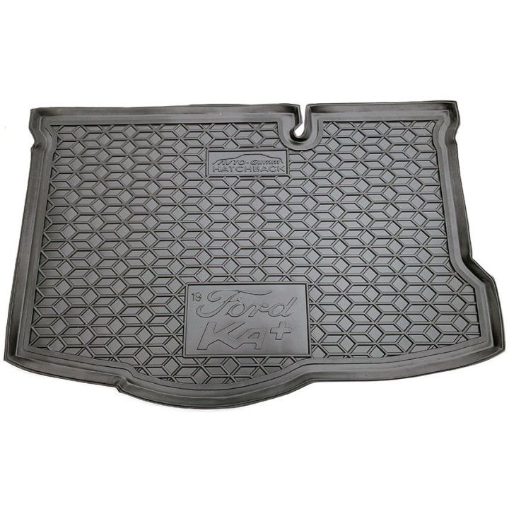 Коврик в багажник для Ford KA+ 2019- хетчбэк, полиуретановый (AVTO-Gumm)