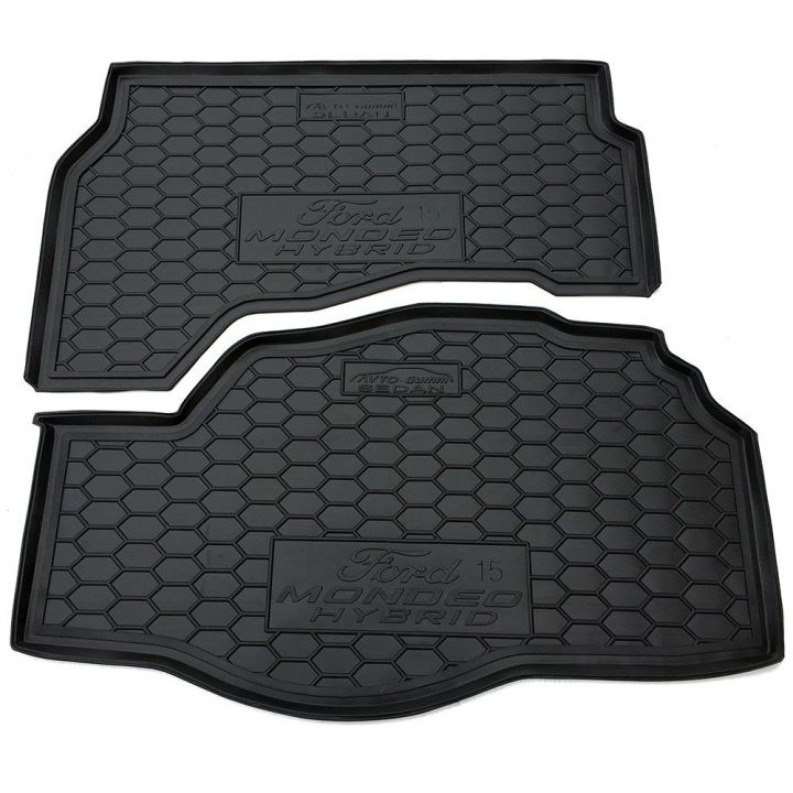 Коврик в багажник для Ford Mondeo V 2015- седан (hybrid), полиуретановый (AVTO-Gumm)