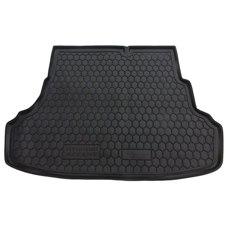 Коврик в багажник для Hyundai Accent 2011- седан, полиуретановый (AVTO-Gumm)