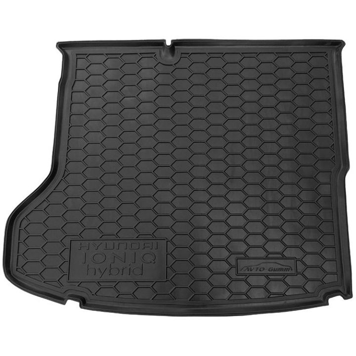 Коврик в багажник для Hyundai Ioniq '16-, MID, полиуретановый (AVTO-Gumm)