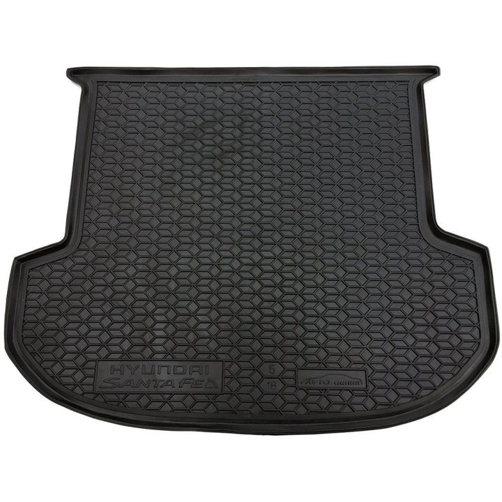 Коврик в багажник для Hyundai Santa Fe '18-, 5 мест, полиуретановый (AVTO-Gumm)