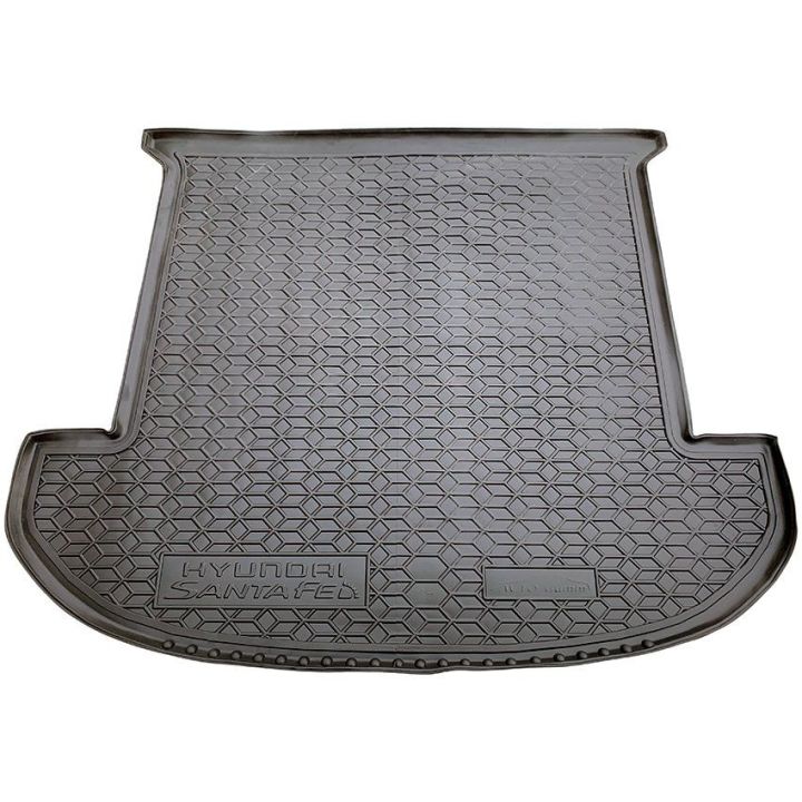 Коврик в багажник для Hyundai Santa Fe '18-, 7 мест, полиуретановый (AVTO-Gumm)