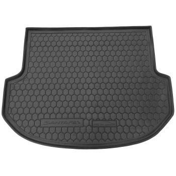 Коврик в багажник для Hyundai Santa Fe '13-17 DM (5 мест), полиуретановый (AVTO-Gumm)