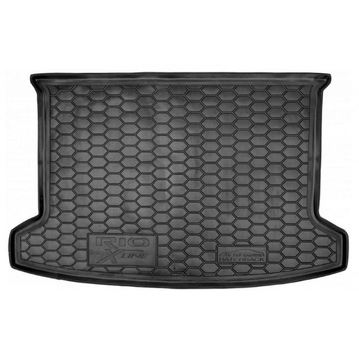 Коврик в багажник для Kia Rio '18- (росс. сборка) хетчбэк, полиуретановый (AVTO-Gumm)