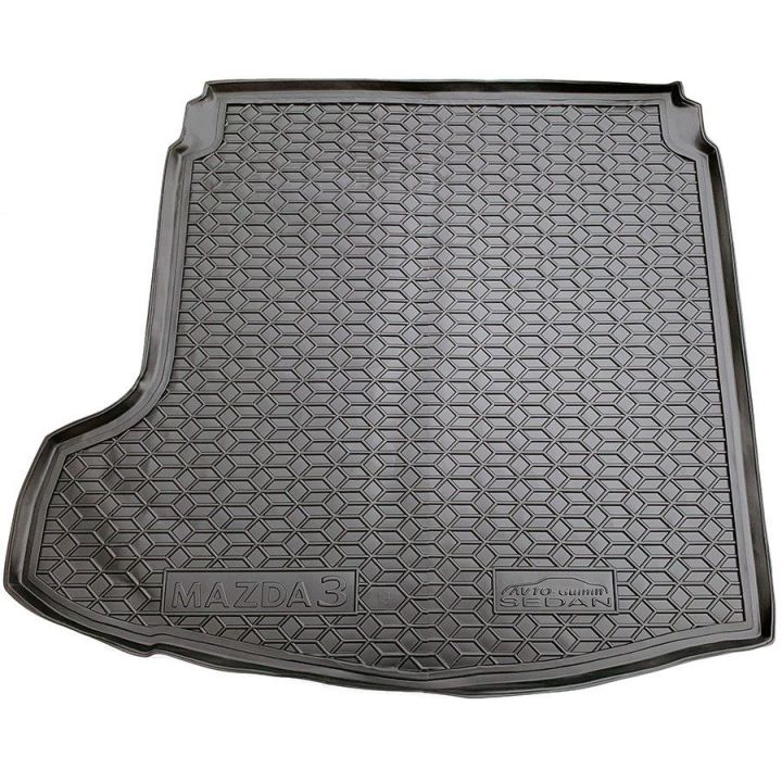 Коврик в багажник для Mazda M3 2019- седан, полиуретановый (AVTO-Gumm)