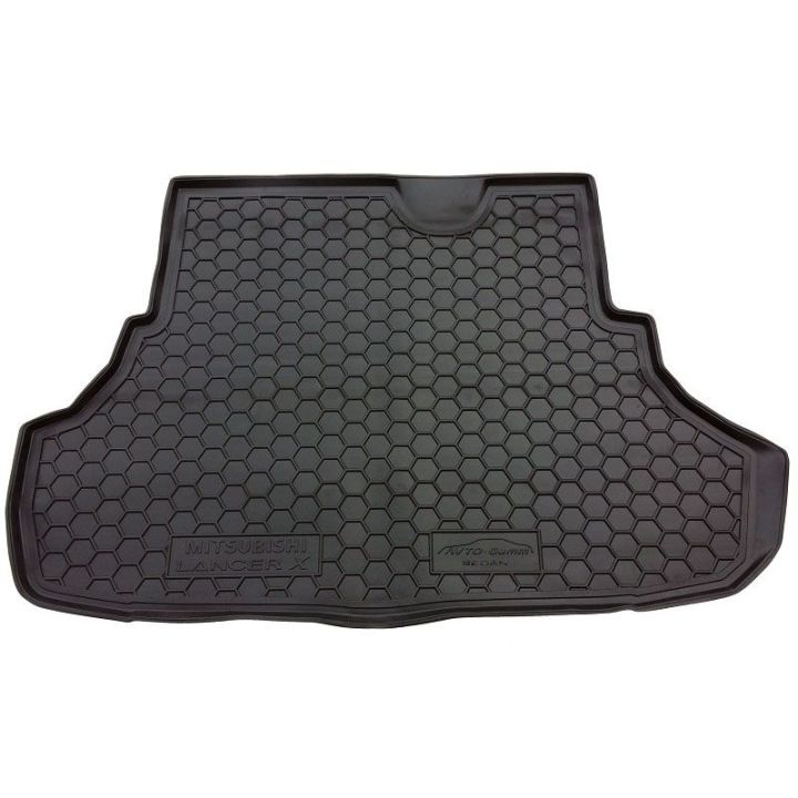 Коврик в багажник для Mitsubishi Lancer X 2007- седан, полиуретановый (AVTO-Gumm)