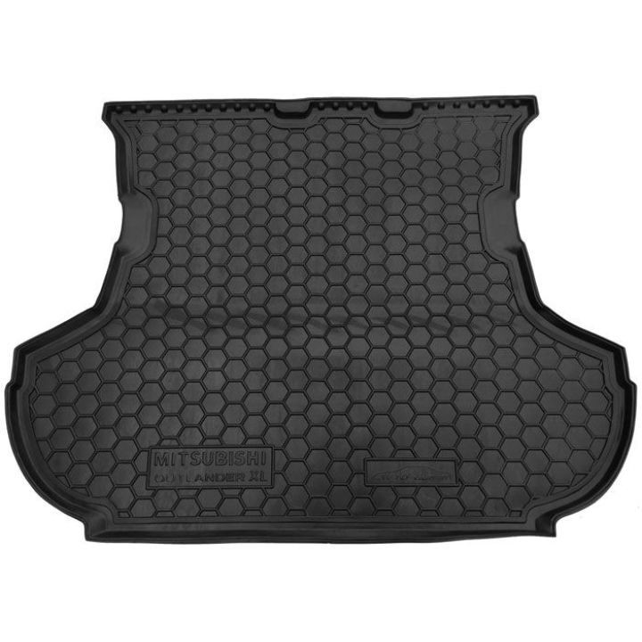 Коврик в багажник для Mitsubishi Outlander XL 2007- без сабвуфера, полиуретановый (AVTO-Gumm)
