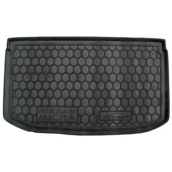 Коврик в багажник для Nissan Micra 2013-, полиуретановый (AVTO-Gumm)