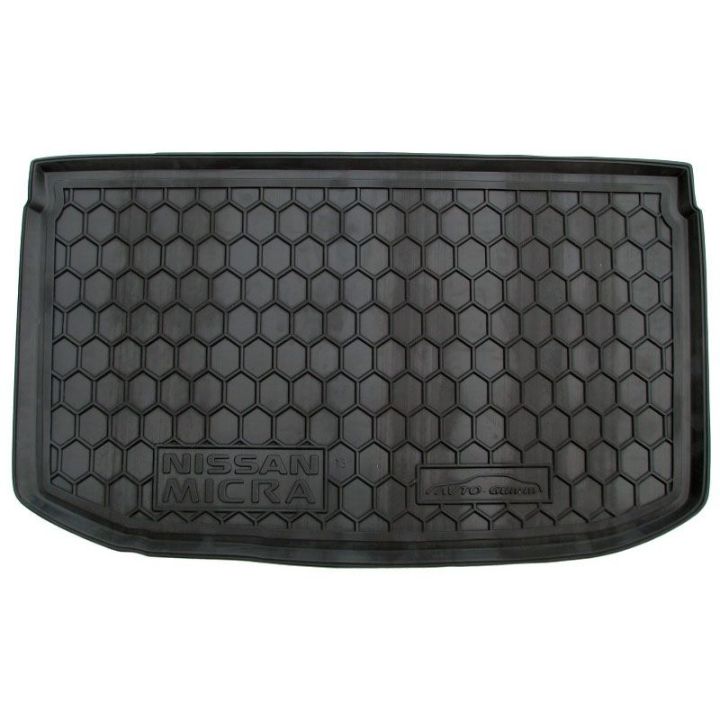 Коврик в багажник для Nissan Micra 2013-, полиуретановый (AVTO-Gumm)