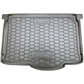 Коврик в багажник для Opel Corsa D '06-14, нижняя полка, полиуретановый (AVTO-Gumm)