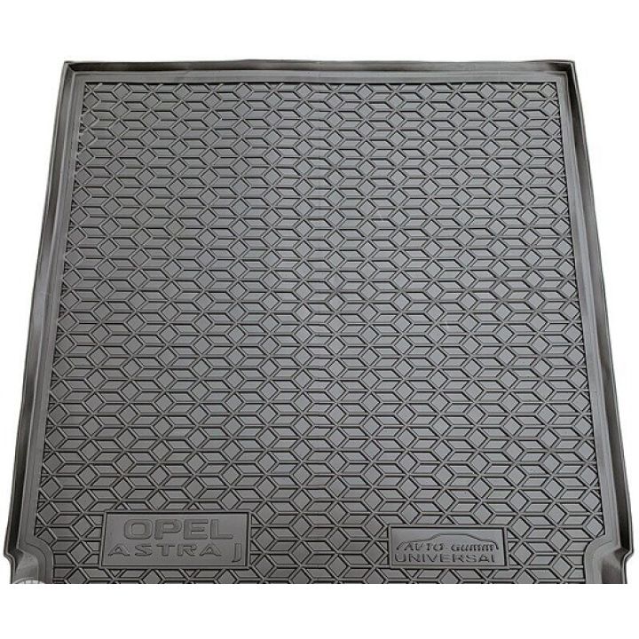Коврик в багажник для Opel Astra J '09-15 универсал, полиуретановый (AVTO-Gumm)