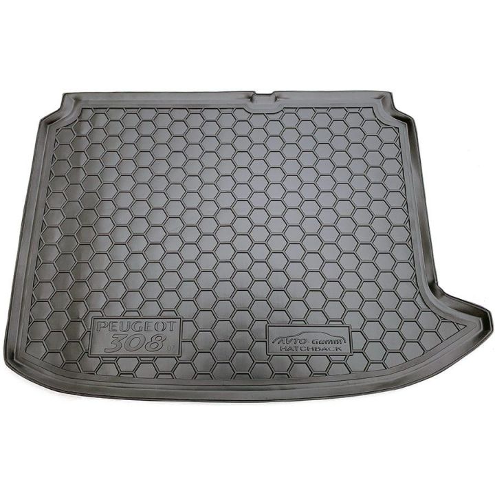 Коврик в багажник для Peugeot 308 '08-13 хетчбэк, полиуретановый (AVTO-Gumm)
