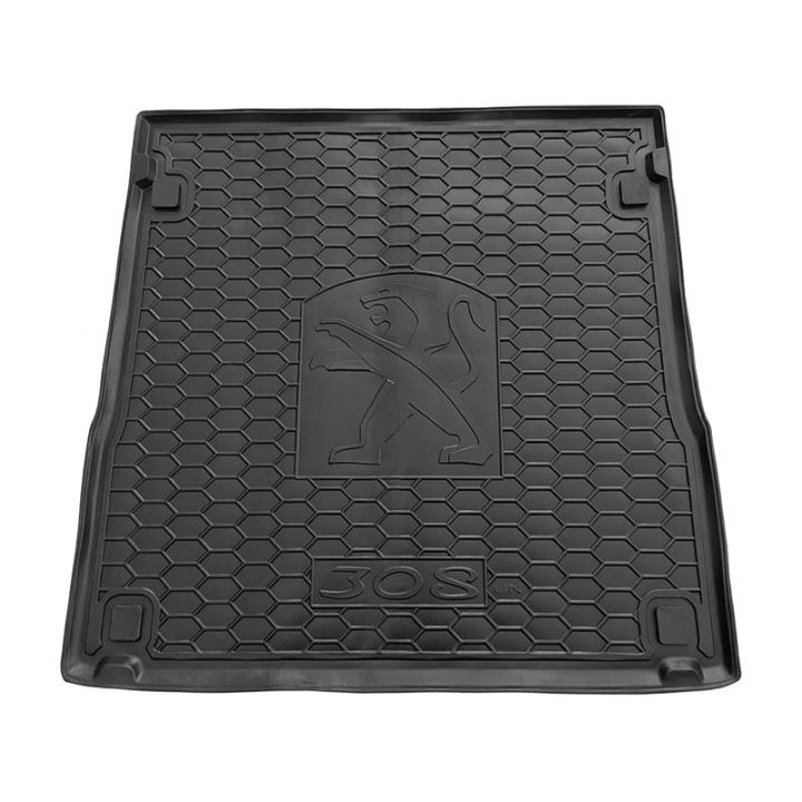 Коврик в багажник для Peugeot 308 '15- универсал, полиуретановый (AVTO-Gumm)