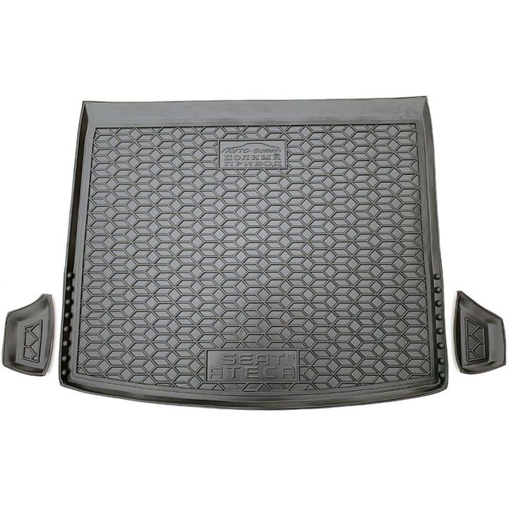 Коврик в багажник для Seat Ateca '17-, нижний c органайзером, полиуретановый (AVTO-Gumm)