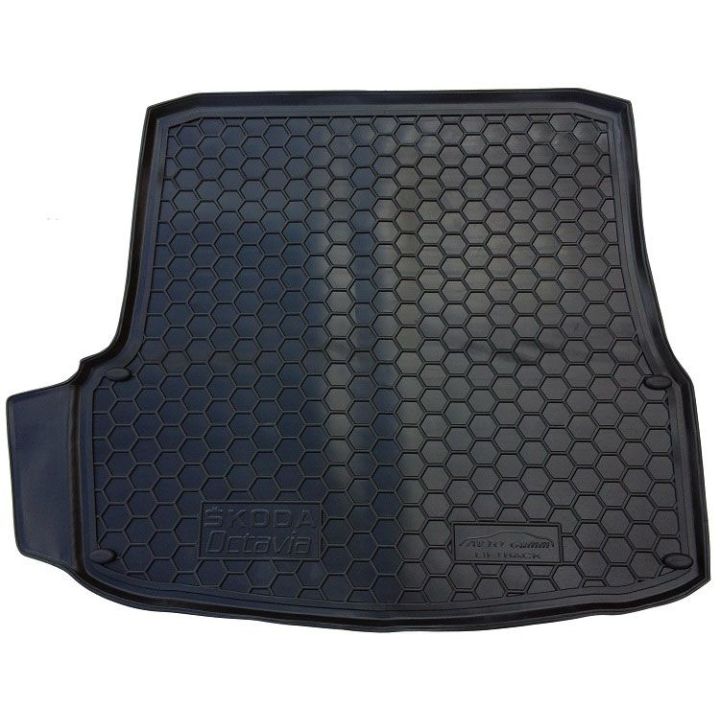 Коврик в багажник для Skoda Octavia A5 '05-13 лифтбэк, полиуретановый (AVTO-Gumm)