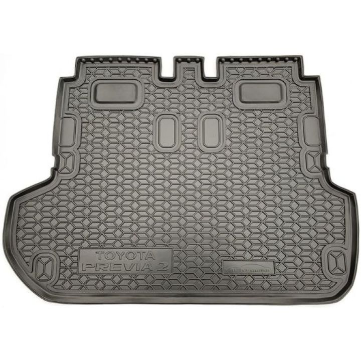 Коврик в багажник для Toyota Previa 6-7 мест '00-06, полиуретановый (AVTO-Gumm)