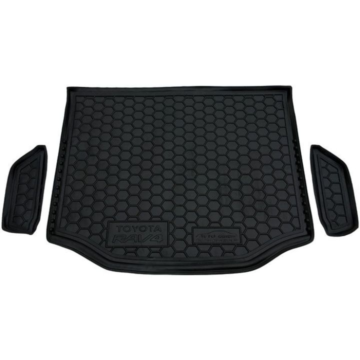 Коврик в багажник для Toyota RAV4 '13-18, с полноразмерным запасным колесом, полиуретановый (AVTO-Gumm)