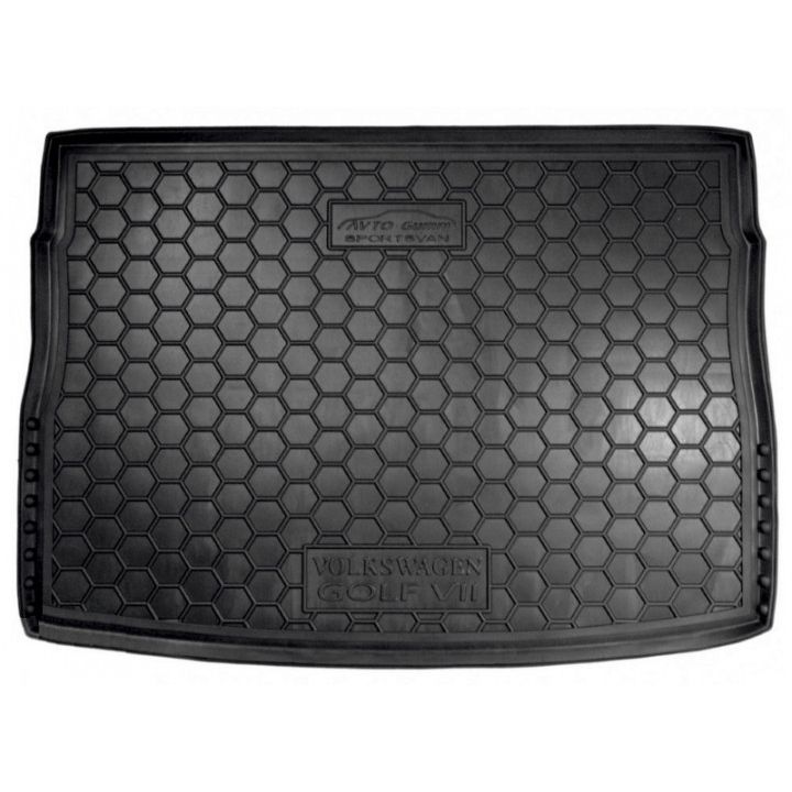 Коврик в багажник для Volkswagen Golf 7 '12- Sportsvan, полиуретановый (AVTO-Gumm)