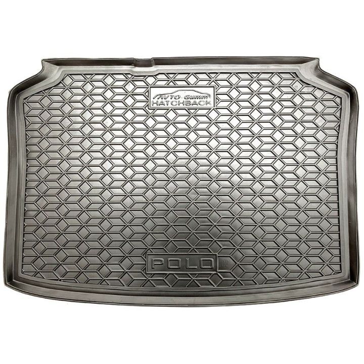 Коврик в багажник для Volkswagen Polo '02-09 хетчбэк, полиуретановый (AVTO-Gumm)